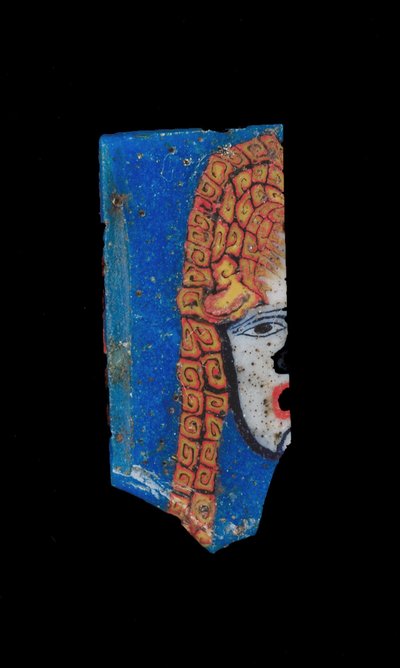 Fused mosaic plaque, Ptolemaic period to Roman period, 100 BC-100 AD by Egyptian